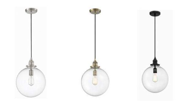 1-Light Medium Pendant | (Brushed-Nickel), (Aged-Brass),or (Oil-Rubbed-Bronze)