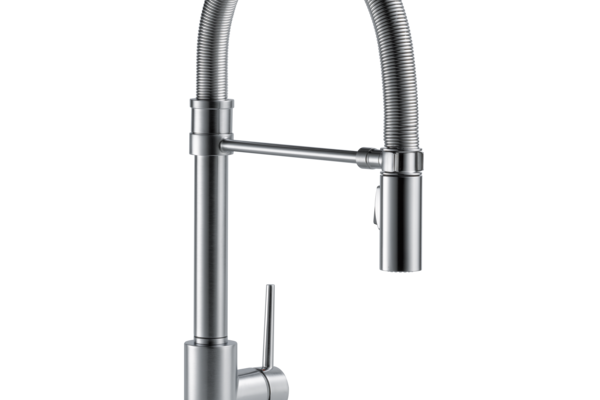 Single Handle Pull-Down Kitchen Faucet With Spring Spout Trinsic Pro Pull-Down 9659-DST (Spring Spout)